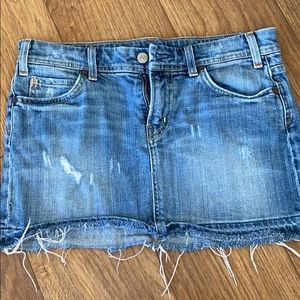 Citizens of Humanity frayed denim skit